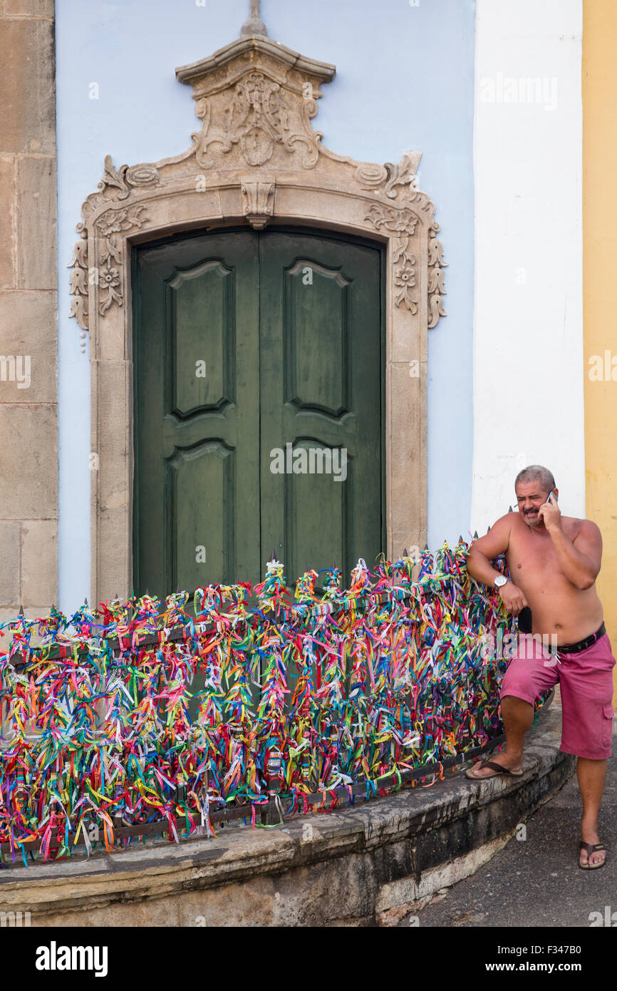 La vita di strada, Salvador, Brasile Foto Stock