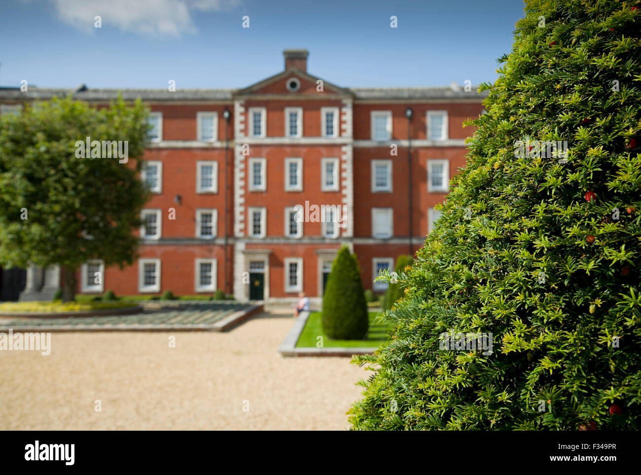 Caserma della penisola in Winchester ora appartamenti privati e Winchester musei militari Foto Stock