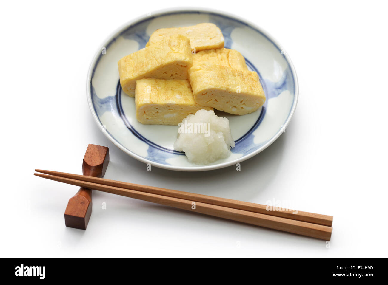 Dashimaki tamago, giapponese frittata di laminati con dashi Foto Stock