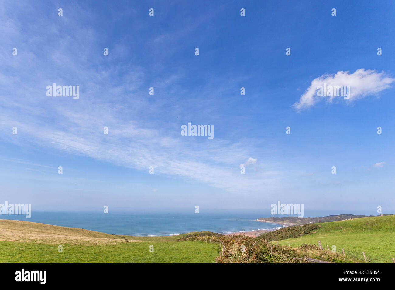 Woolacombe costa, North Devon, West Country, England, Regno Unito Foto Stock