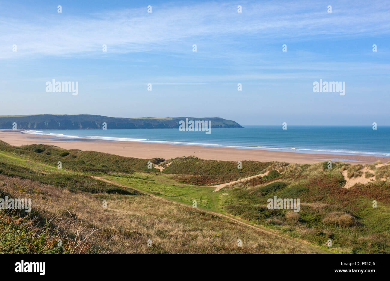 Woolacombe Beach, North Devon, West Country, Inghilterra, Regno Unito Foto Stock