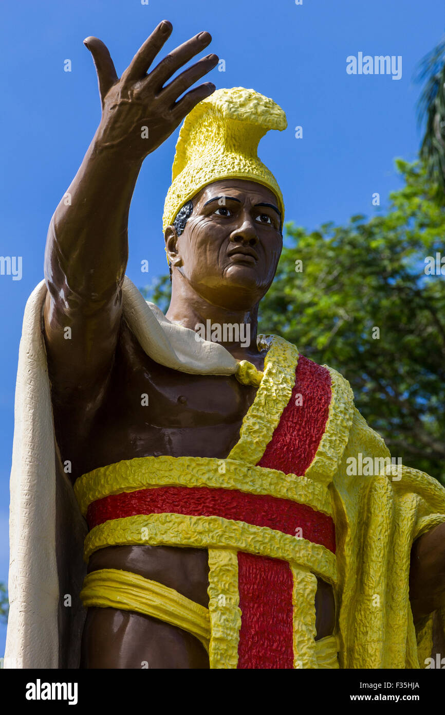 Re Kamehameha nacque a Kohala sulla Big Island delle Hawaii nel 1758 l'anno cometa di Halley dato un aspetto. Foto Stock