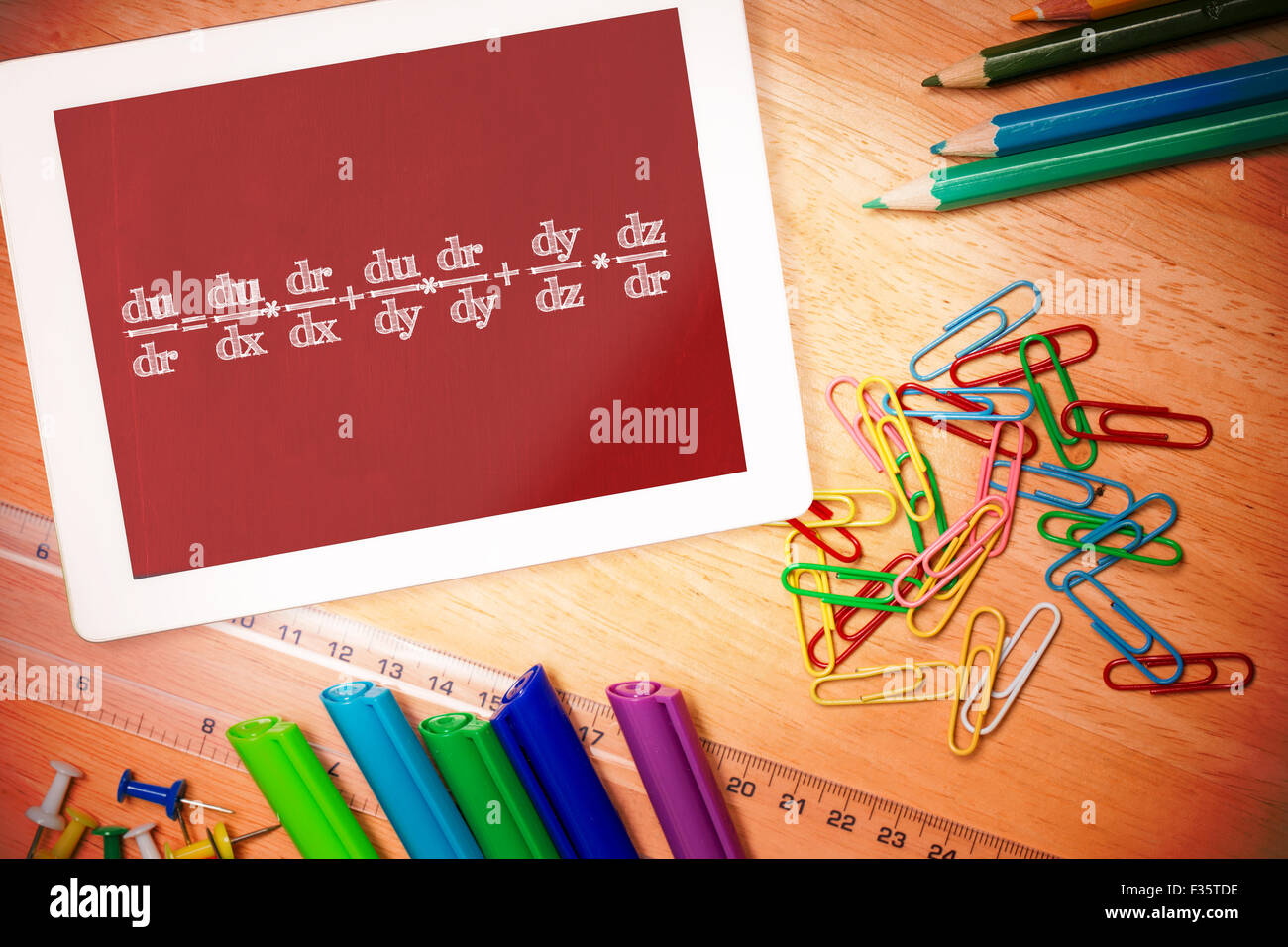 Immagine composita della equazione matematica Foto Stock