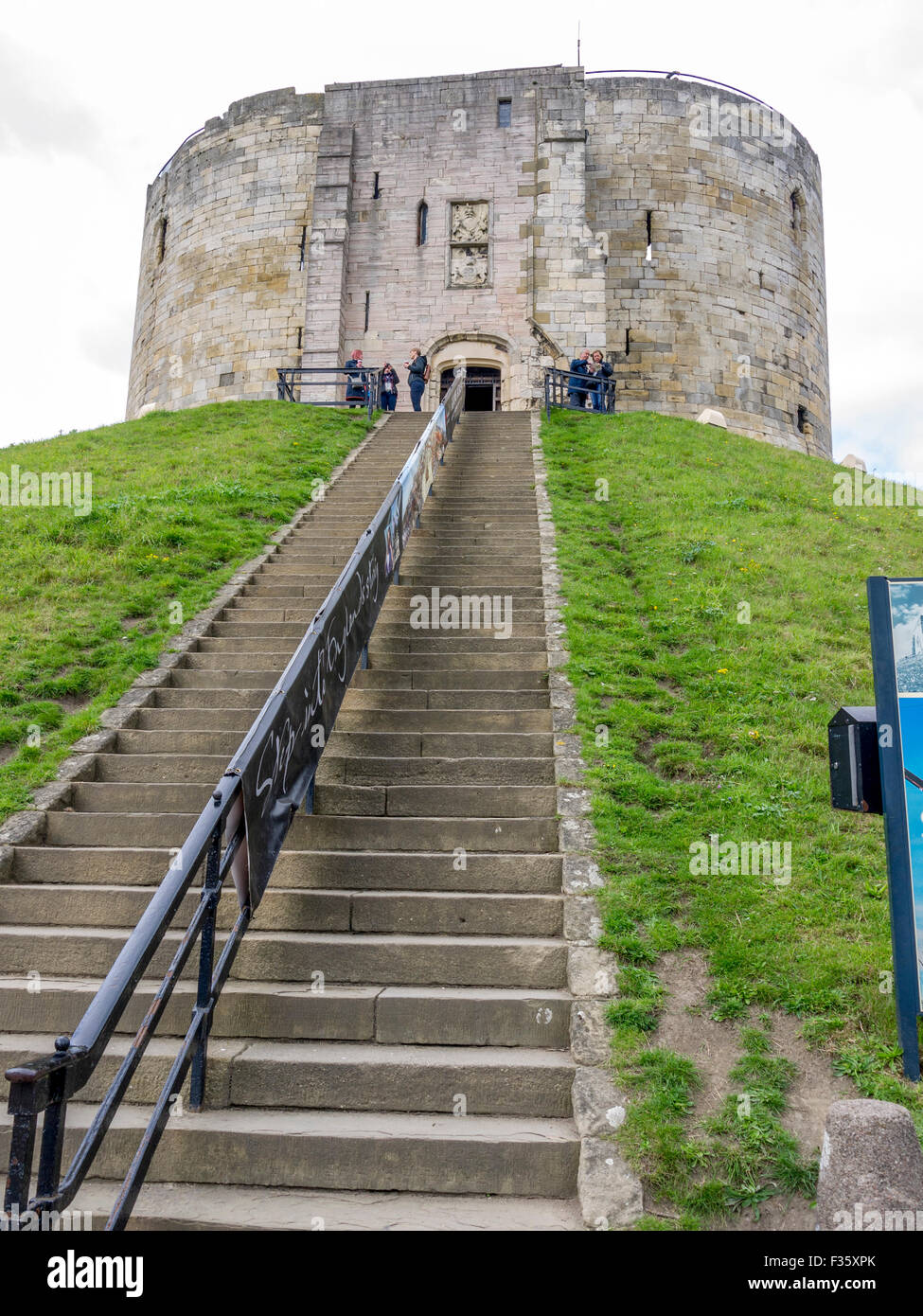 Cliffords Tower in York Foto Stock