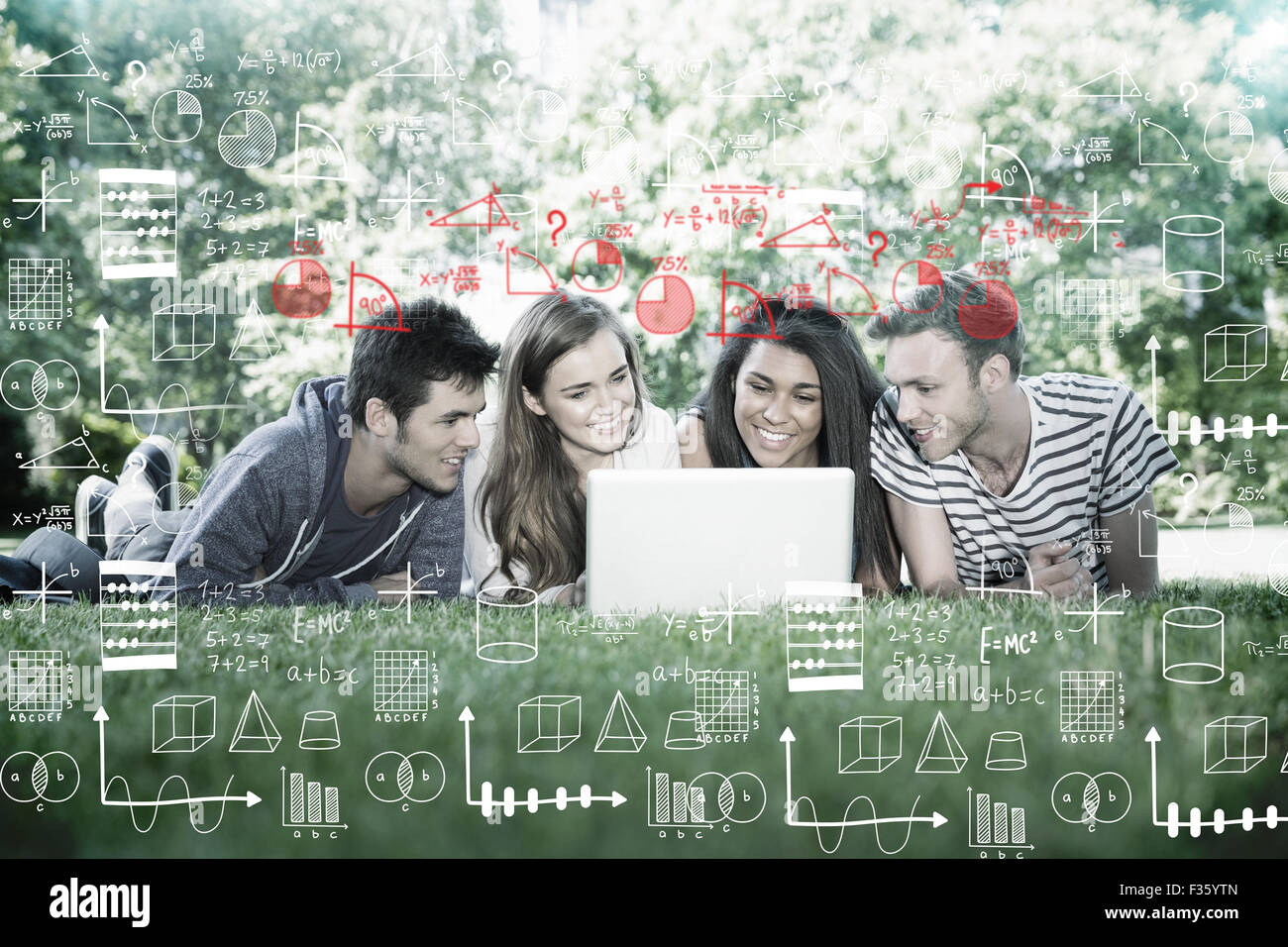 Immagine composita della matematica Foto Stock