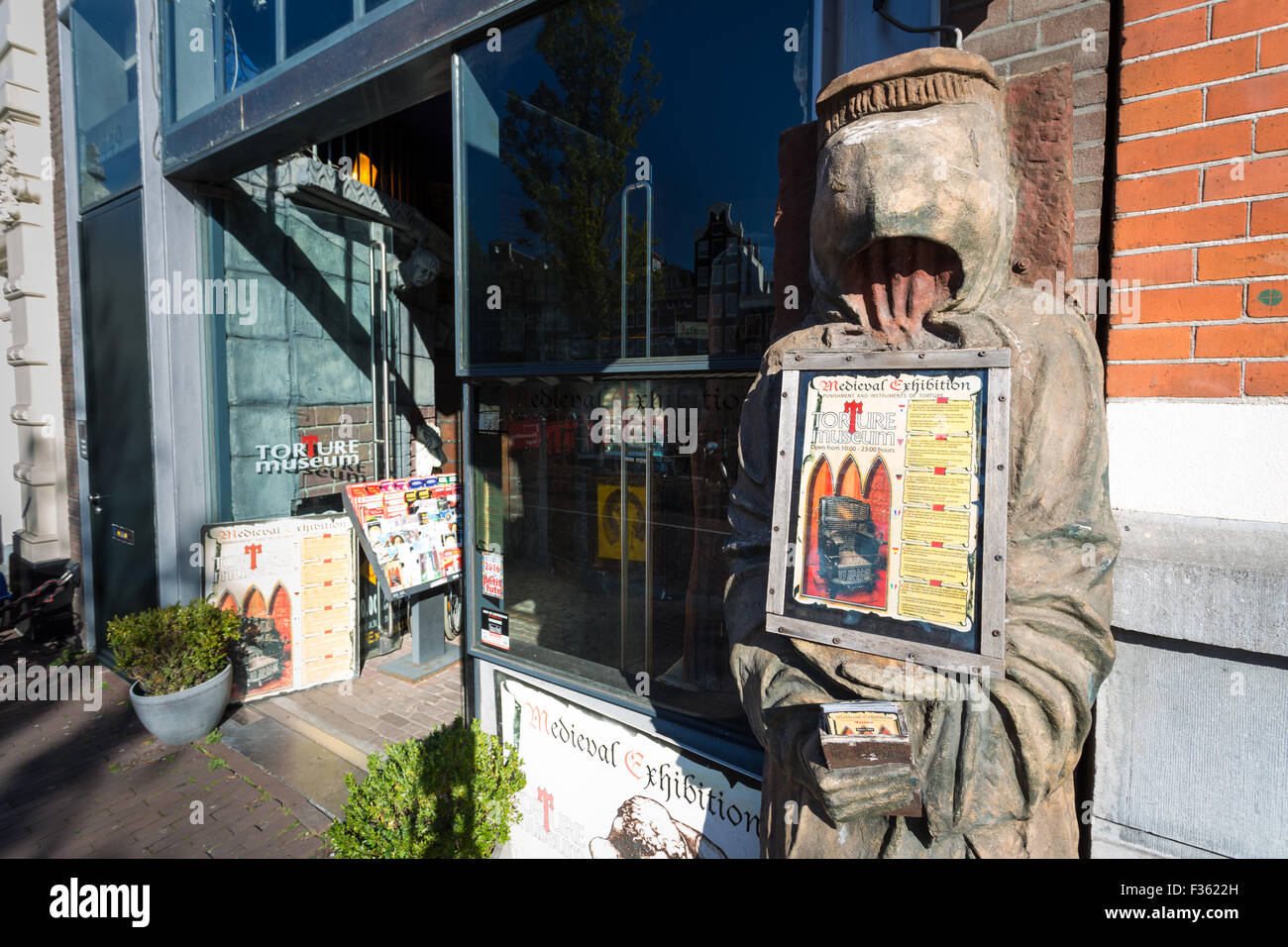 Ingresso al Museo della Tortura ad Amsterdam in Olanda, l'Europa. Foto Stock