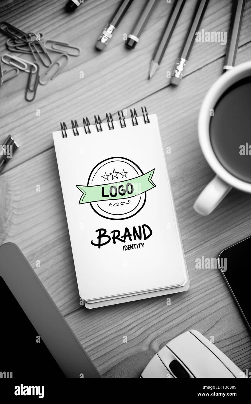 Immagine composita della brand identity doodle Foto Stock