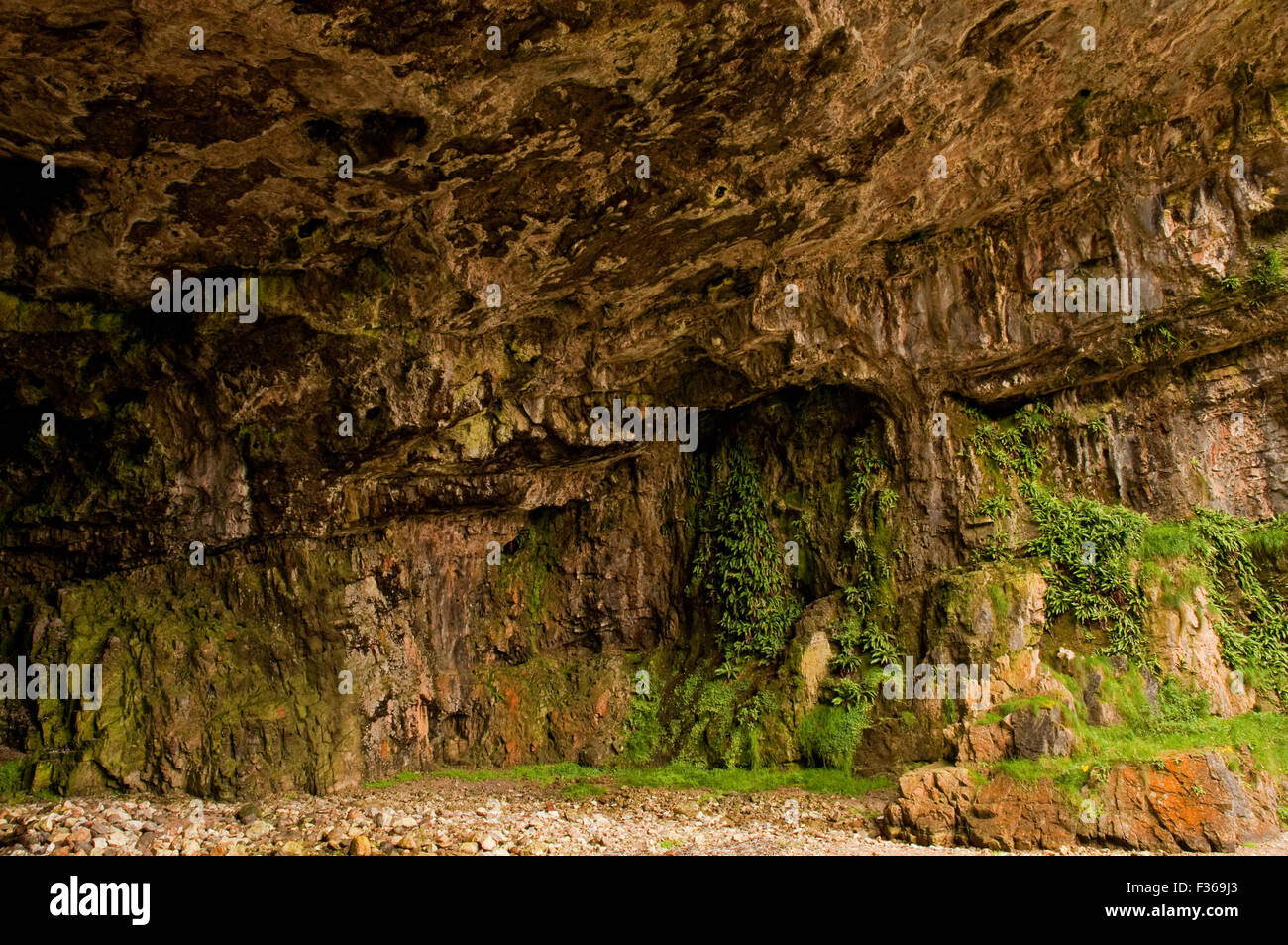 Ingresso Smoo Cave Foto Stock