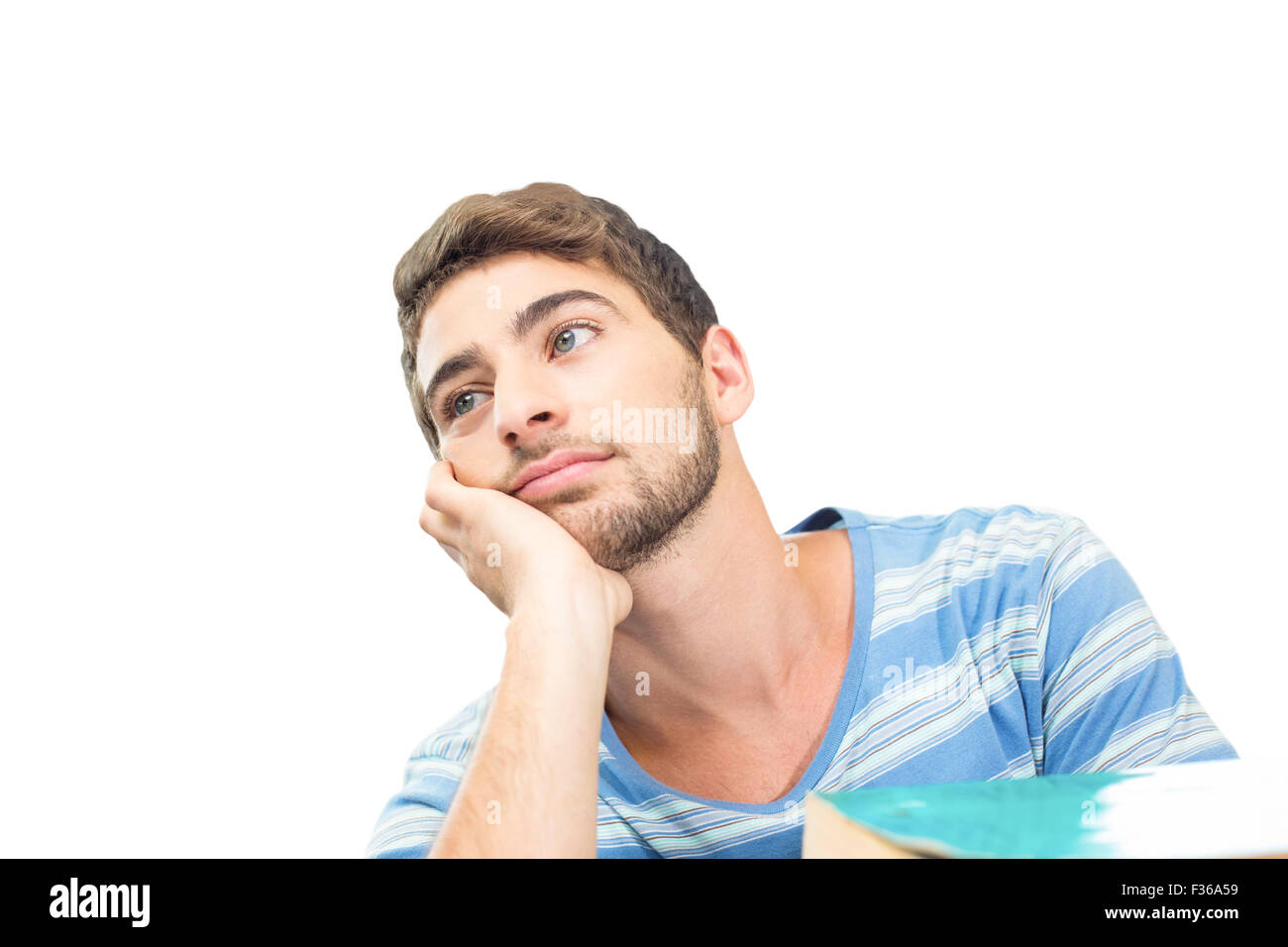 Immagine composita di studente fantasticando Foto Stock