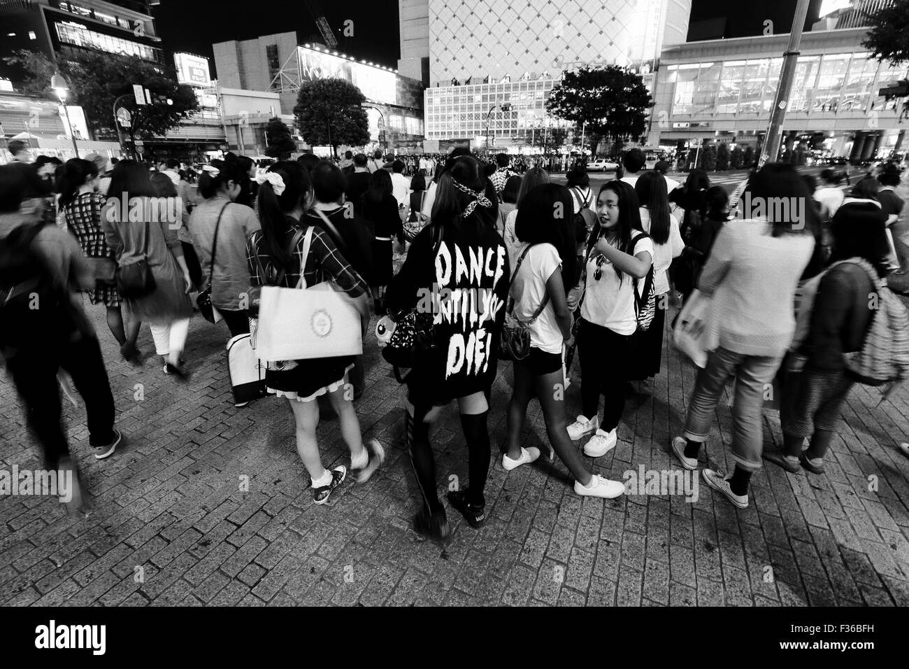 Folla di Shibuya Foto Stock