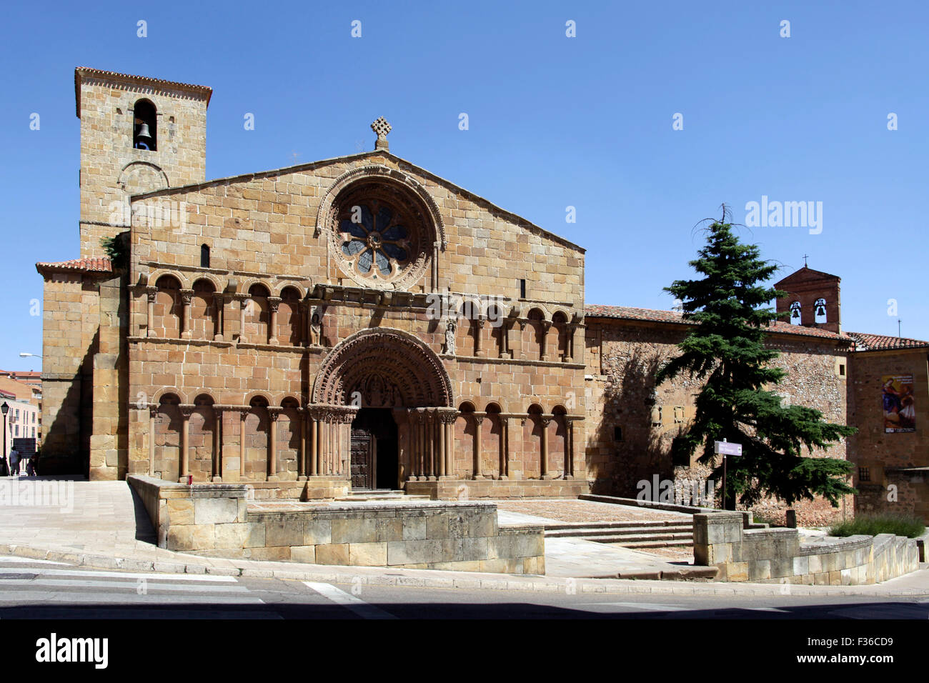 Chiesa di Santo Domingo (S.XII), Soria, Spagna Foto Stock