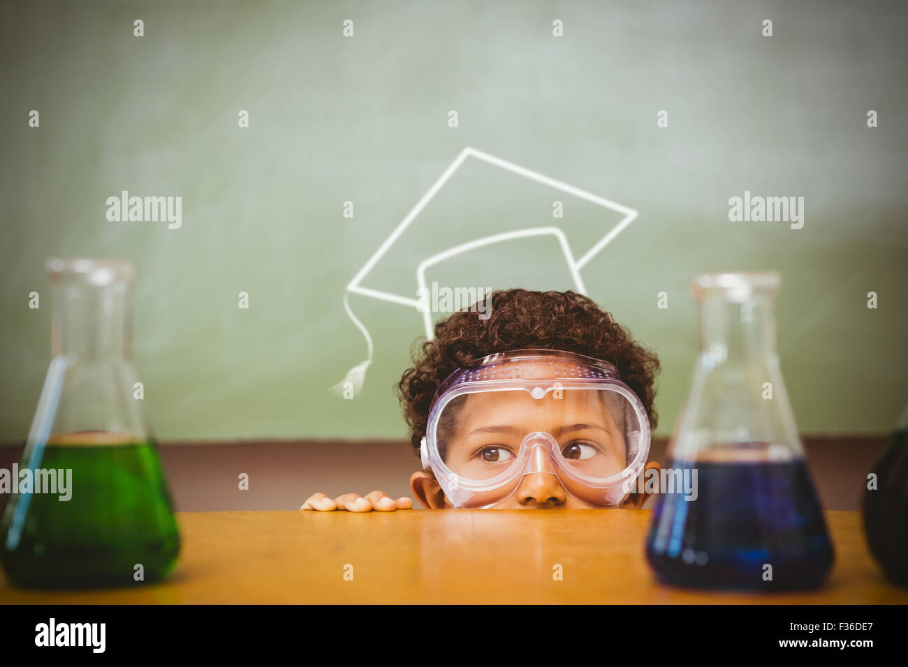Immagine composita della graduazione vettore hat Foto Stock