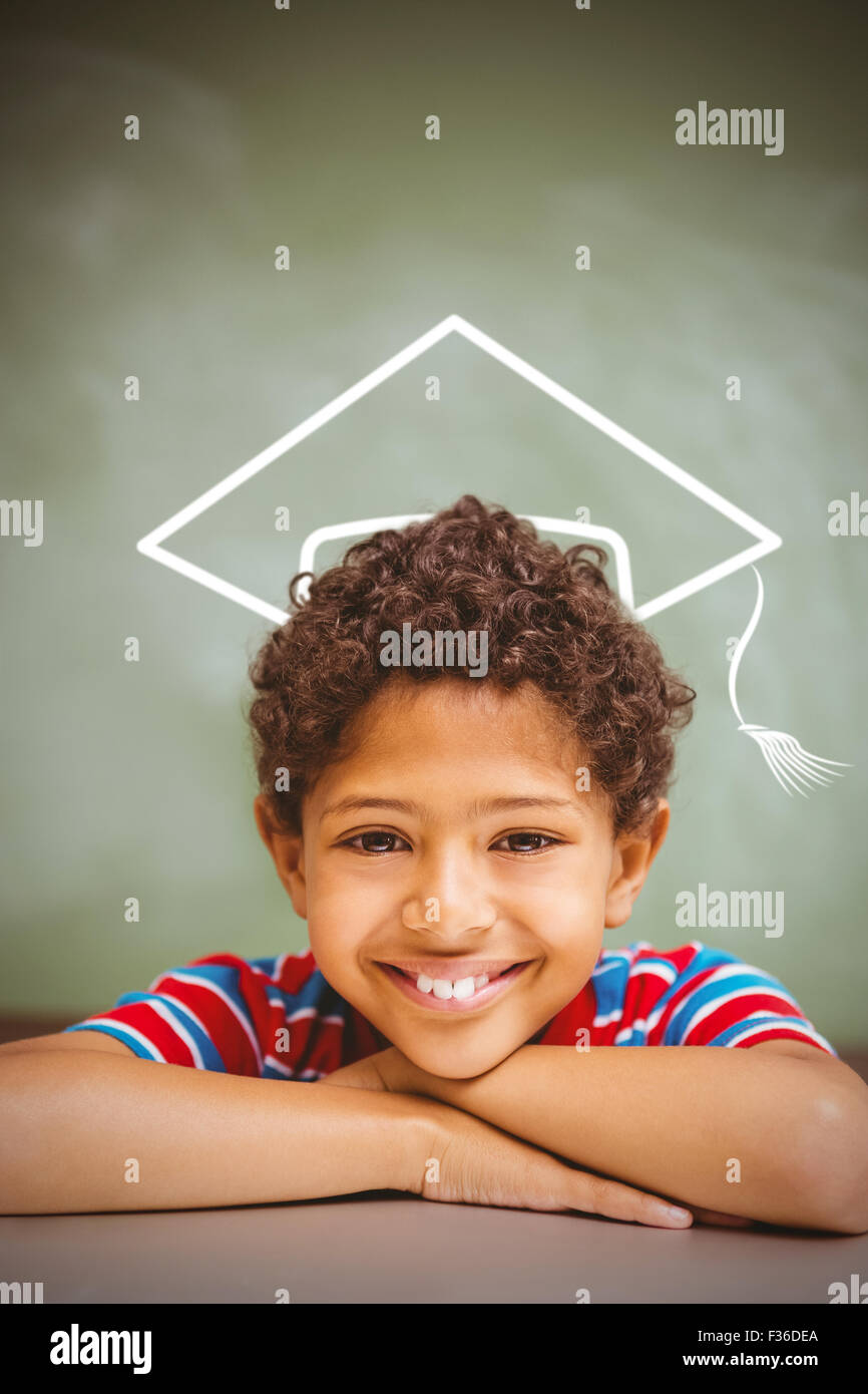 Immagine composita della graduazione vettore hat Foto Stock