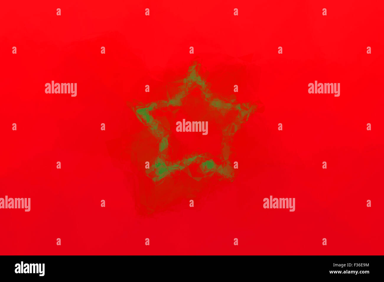 Bandiera del Marocco - triangolare pattern poligonali Foto Stock