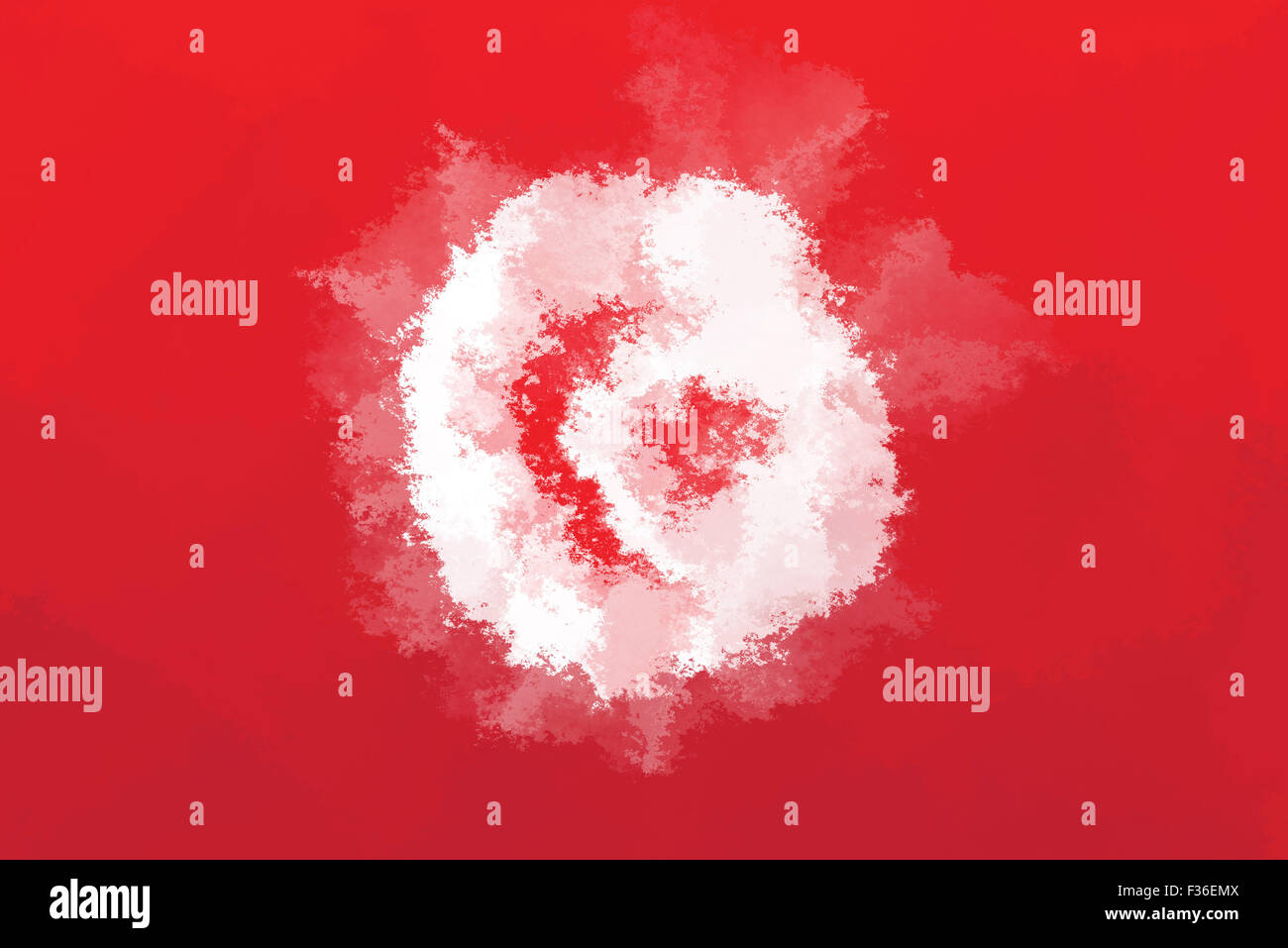 Bandiera tunisina - grunge design pattern Foto Stock