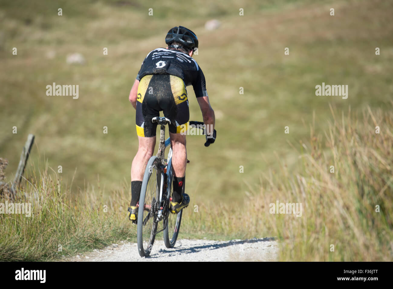 Tre picchi di ciclocross 2015, Yorkshire Dales, UK. Foto Stock