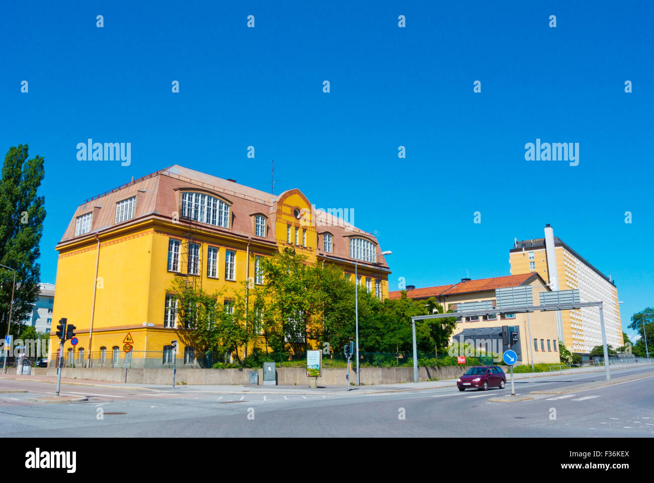 Huvudstagatan, Huvudsta, Solna Stoccolma, Svezia Foto Stock