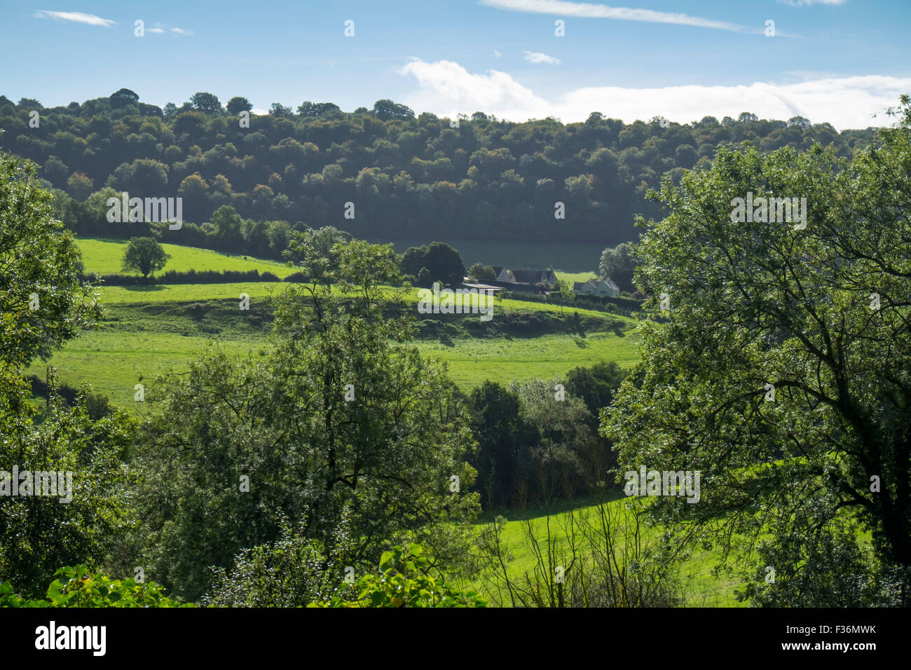 Slad un villaggio in Stroud valli del Cotswolds, la casa del poeta e autore Laurie Lee Foto Stock