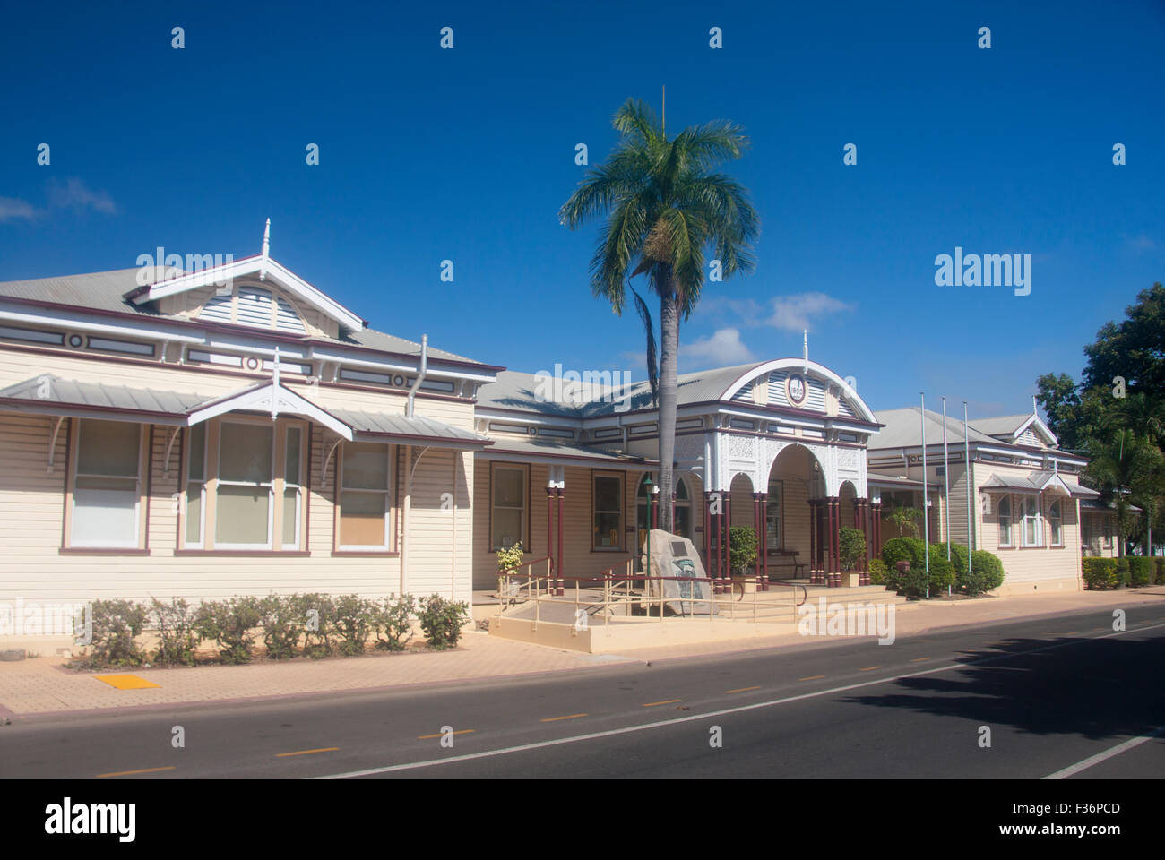 Smeraldo della stazione ferroviaria centrale di Queensland in Australia Foto Stock