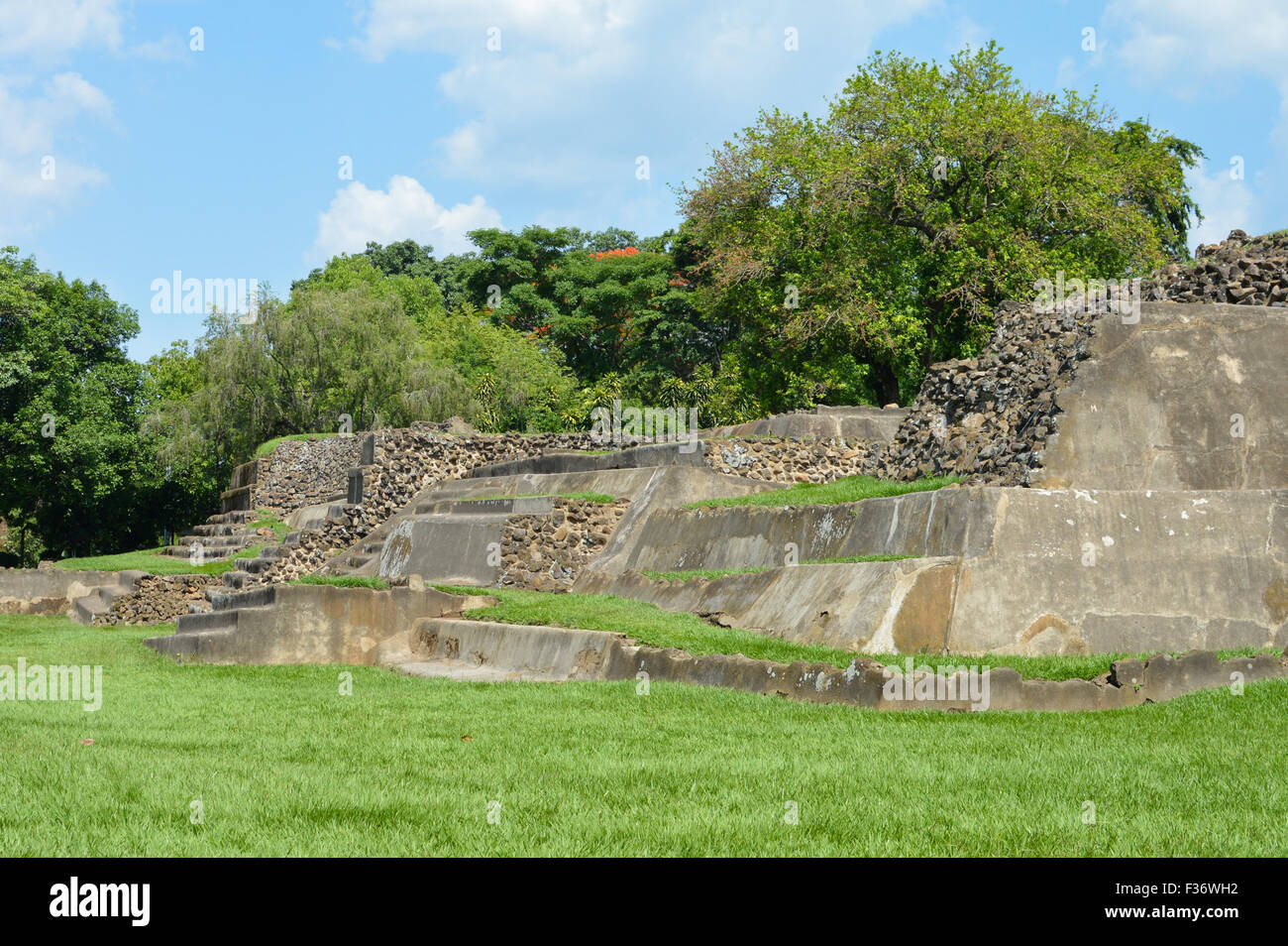 Tazumal sito archeologico della civiltà Maya in El Salvador Foto Stock