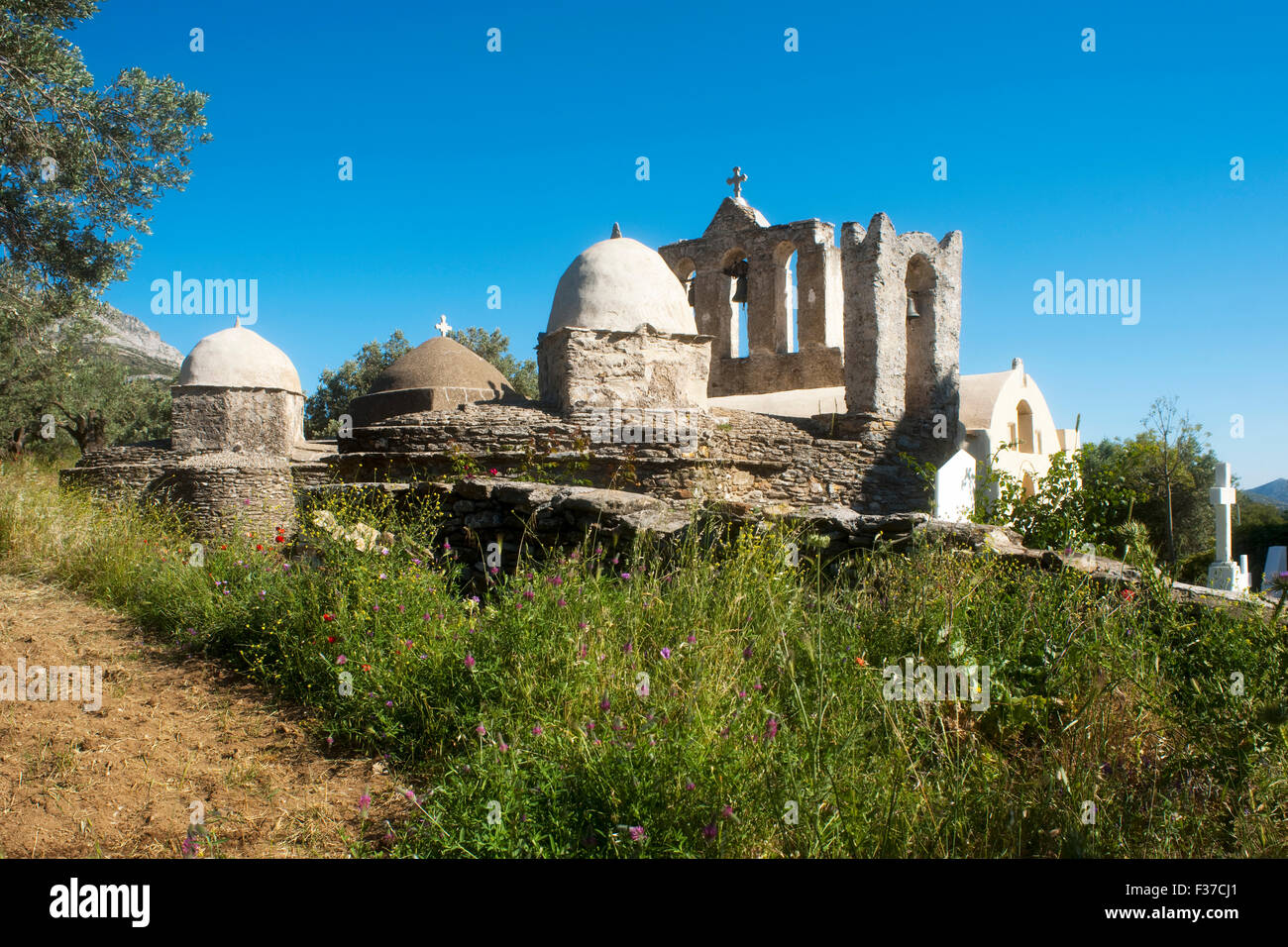 Griechenland, Kykladen, Naxos, Moni, Panagia Drossiani Foto Stock