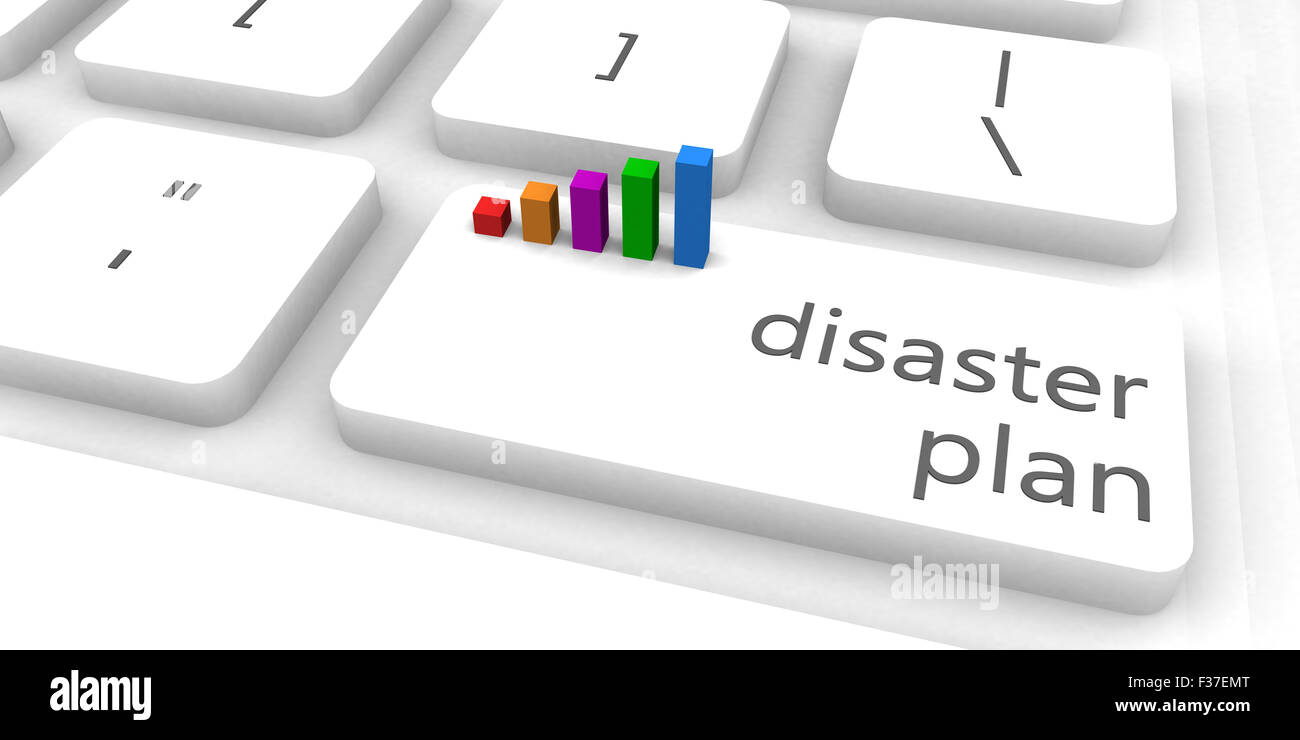 Piano di catastrofe come un veloce e semplice concetto del sito Web Foto Stock