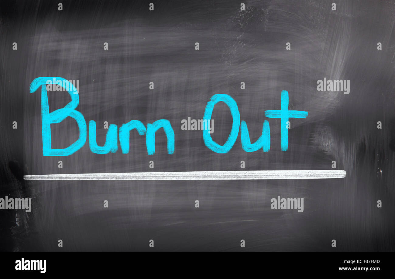 Burn Out Concept Foto Stock