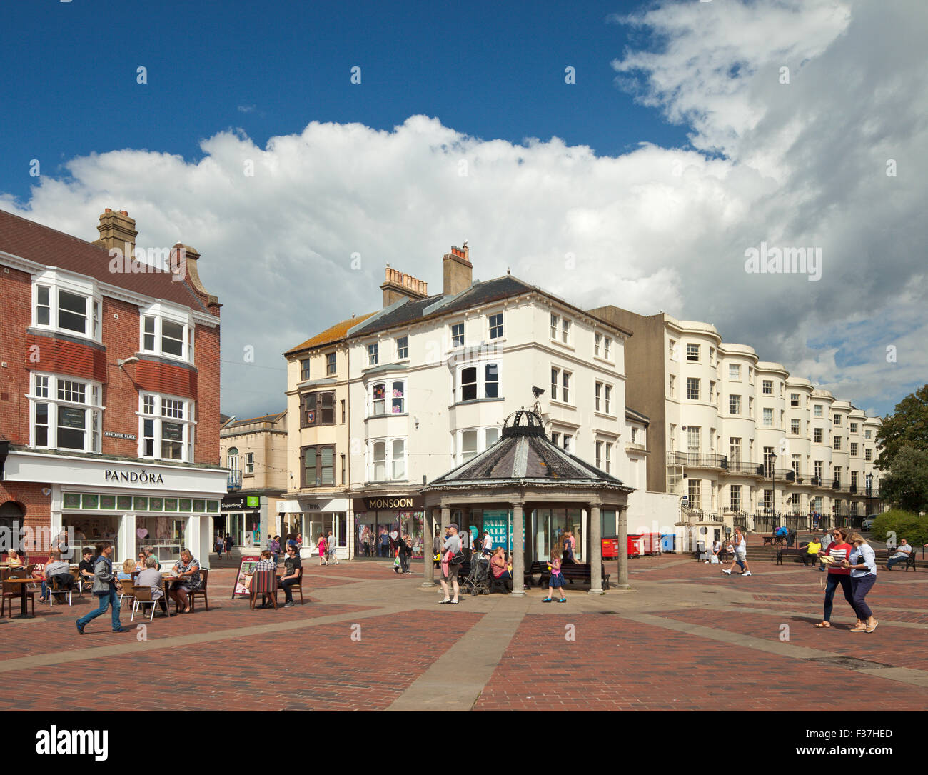 Montague Place Worthing. Foto Stock