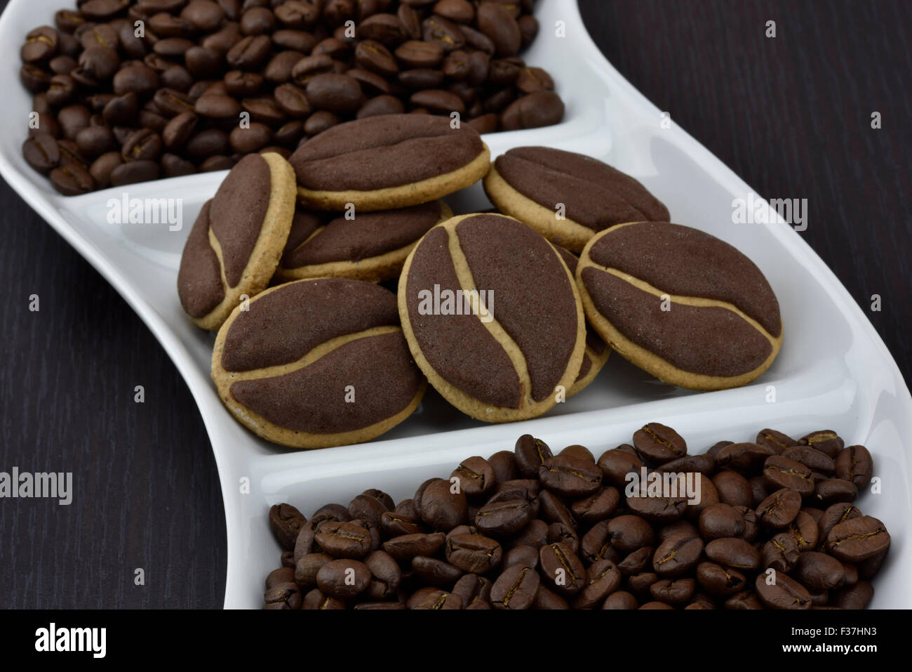 Biscotti caffè Foto Stock