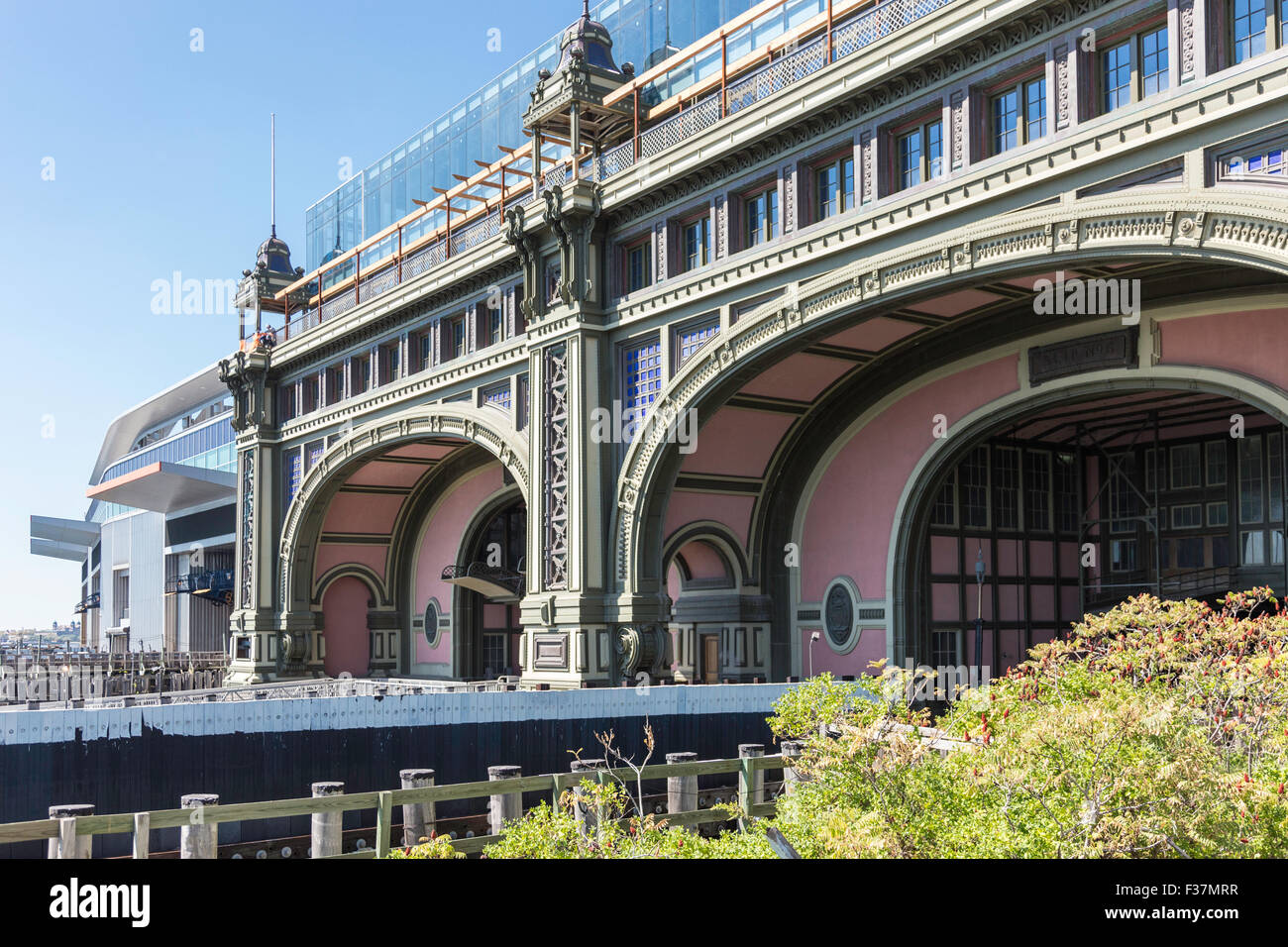 Batteria Maritime Terminal Traghetti, NYC, STATI UNITI D'AMERICA Foto Stock