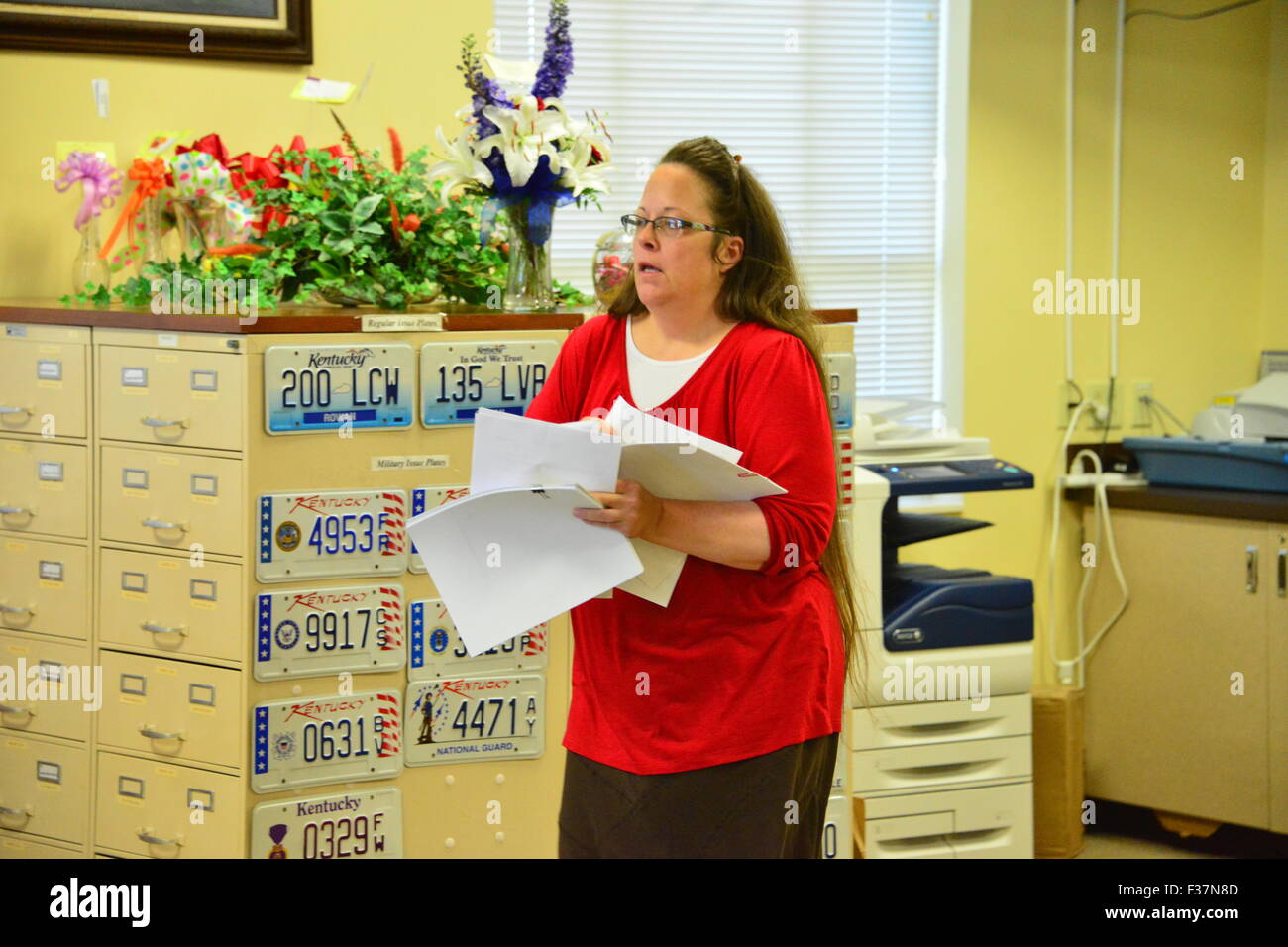 Kim Davis Kentucky Clerk Foto Stock