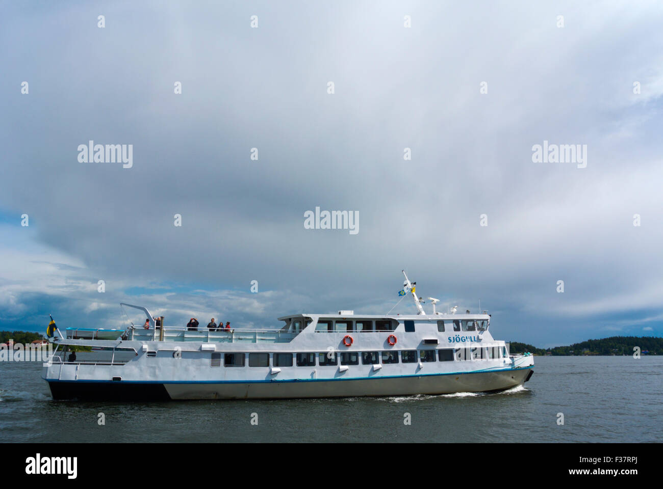 Nave passeggeri, Stoccolma, arcipelago a Vaxholm, vicino a Stoccolma, Svezia Foto Stock