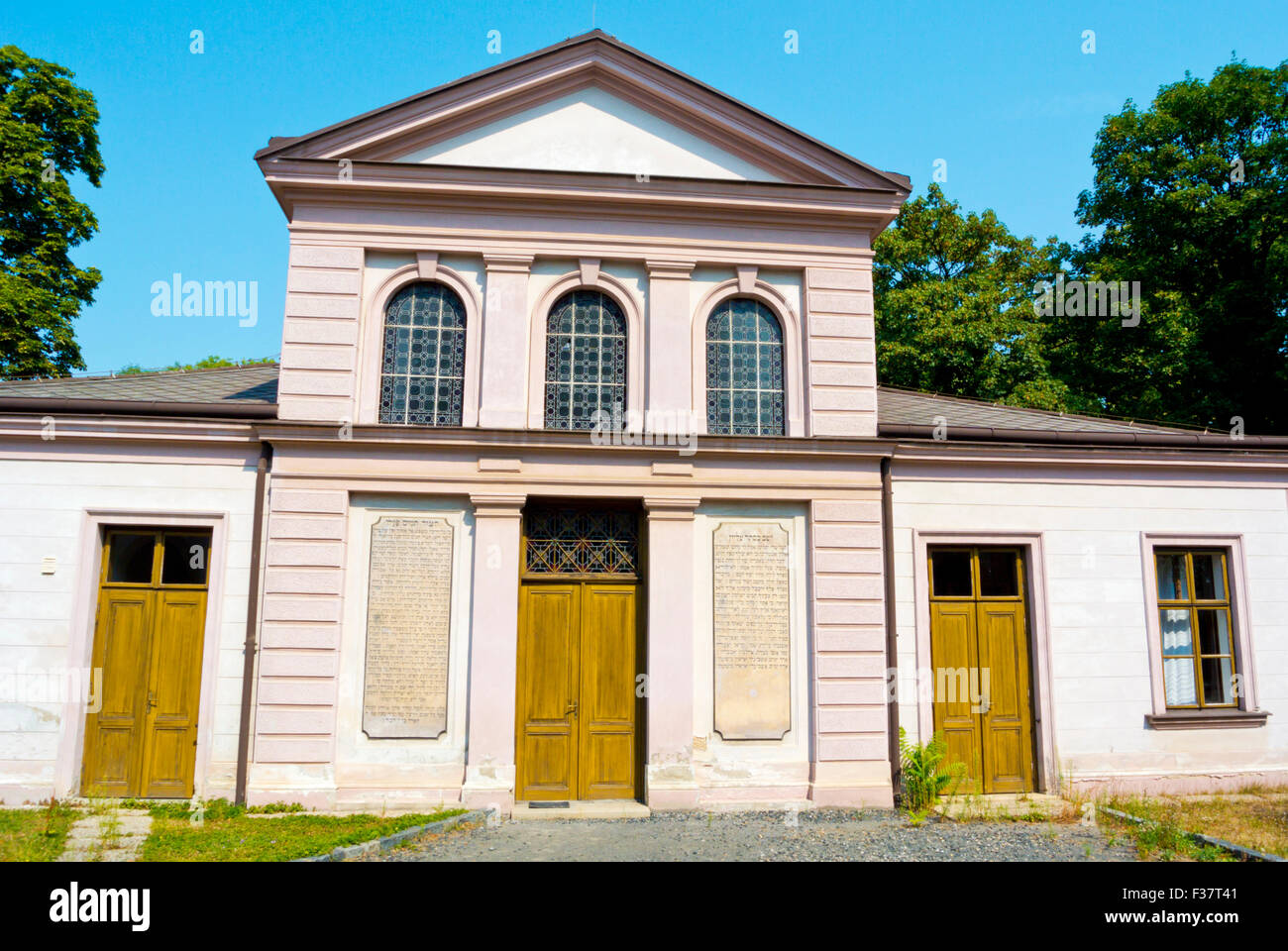 Bejt Tahara, Židovské hřbitovy, nuovo cimitero ebraico di Praga, Repubblica Ceca, Europa Foto Stock