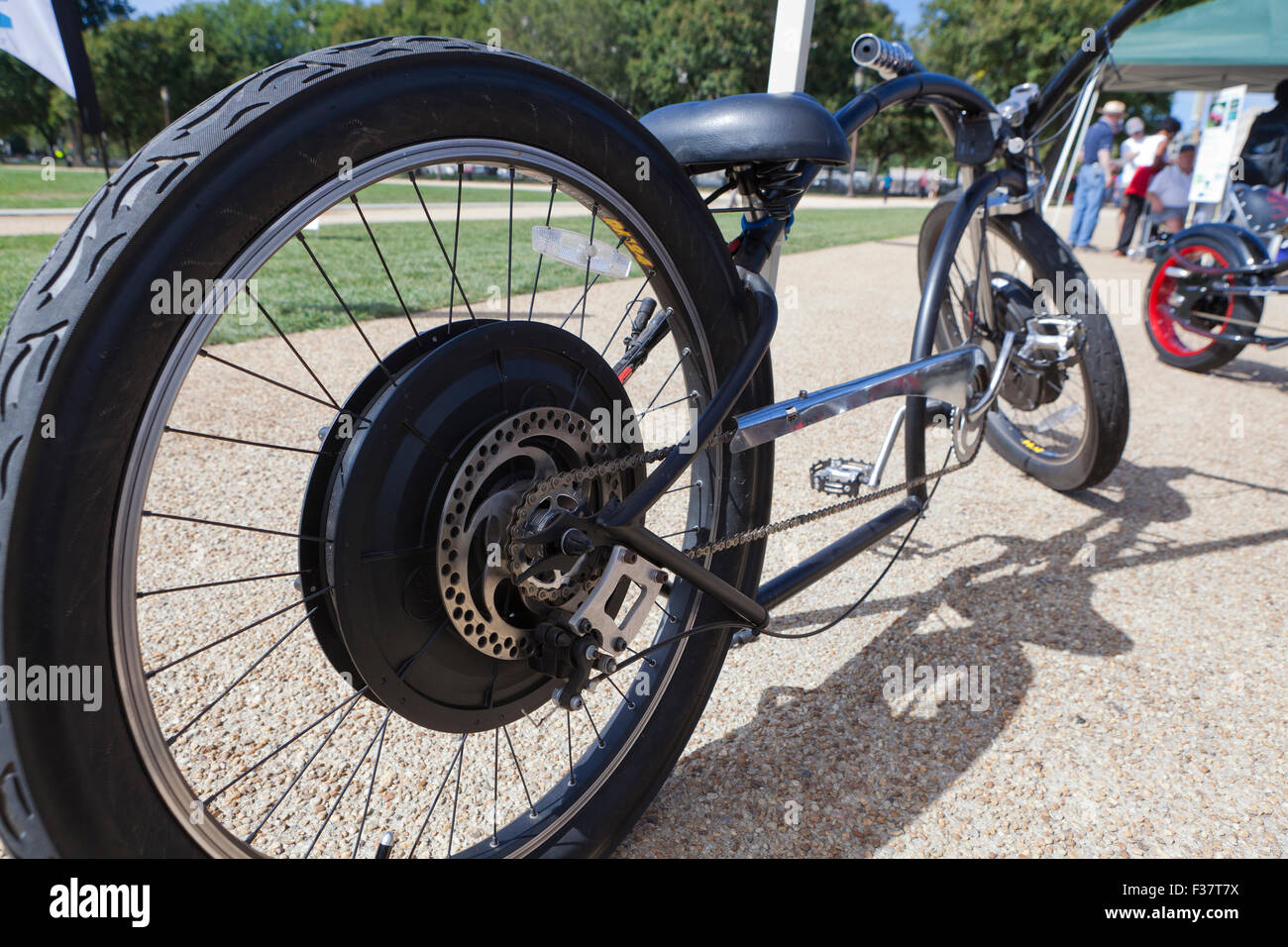 Fatte a mano bicicletta elettrica motore mozzo - USA Foto Stock