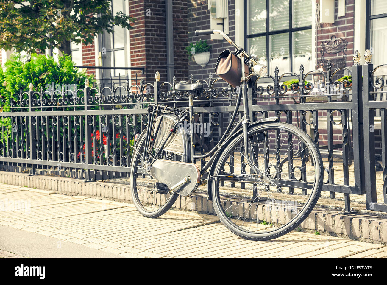 In stile retrò bicicletta. Foto Stock