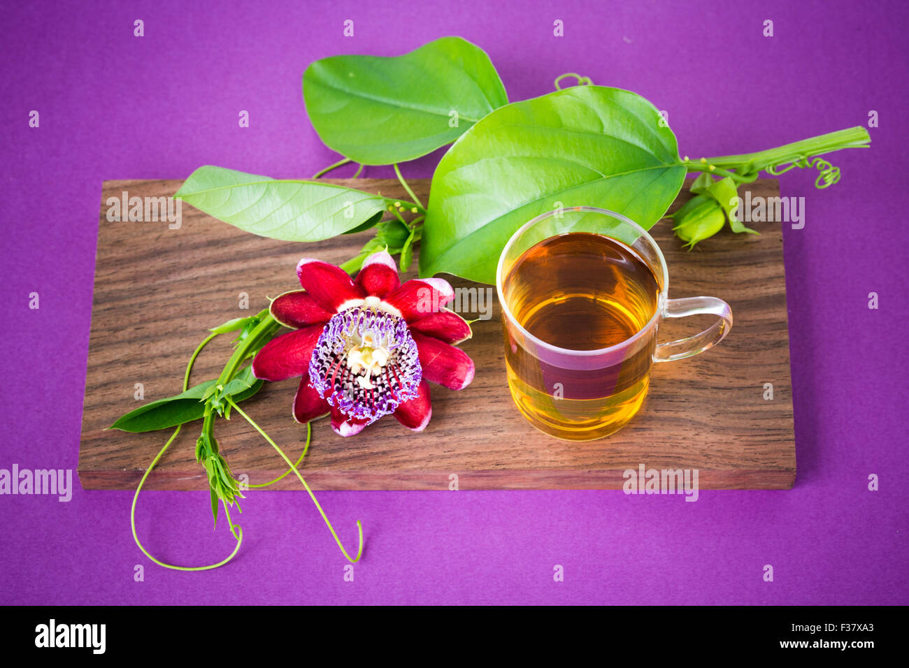 Tisana di passiflora. Foto Stock