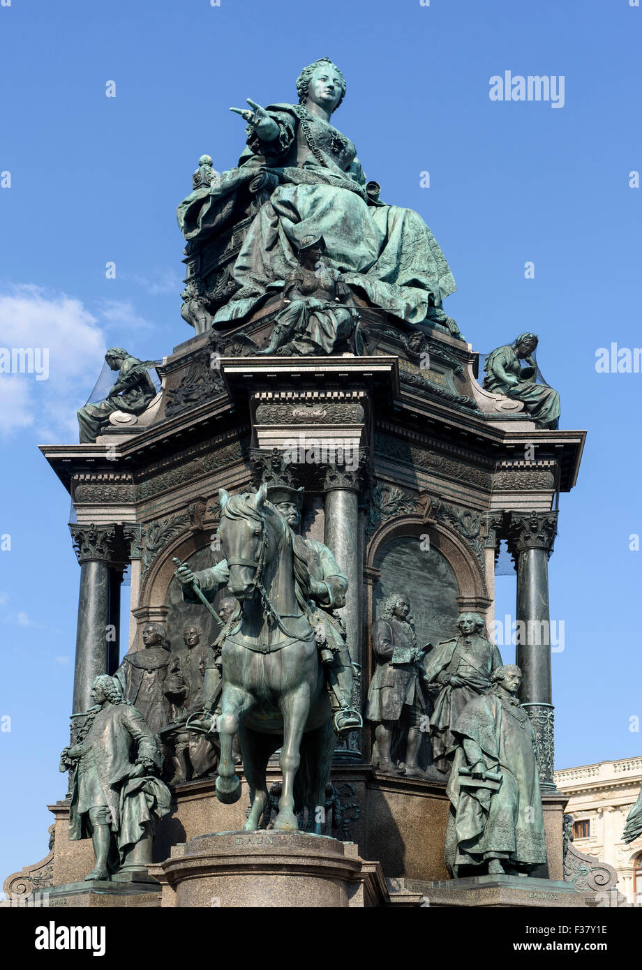 Monumento Maria Theresia, Vienna, Austria, il patrimonio mondiale Foto Stock