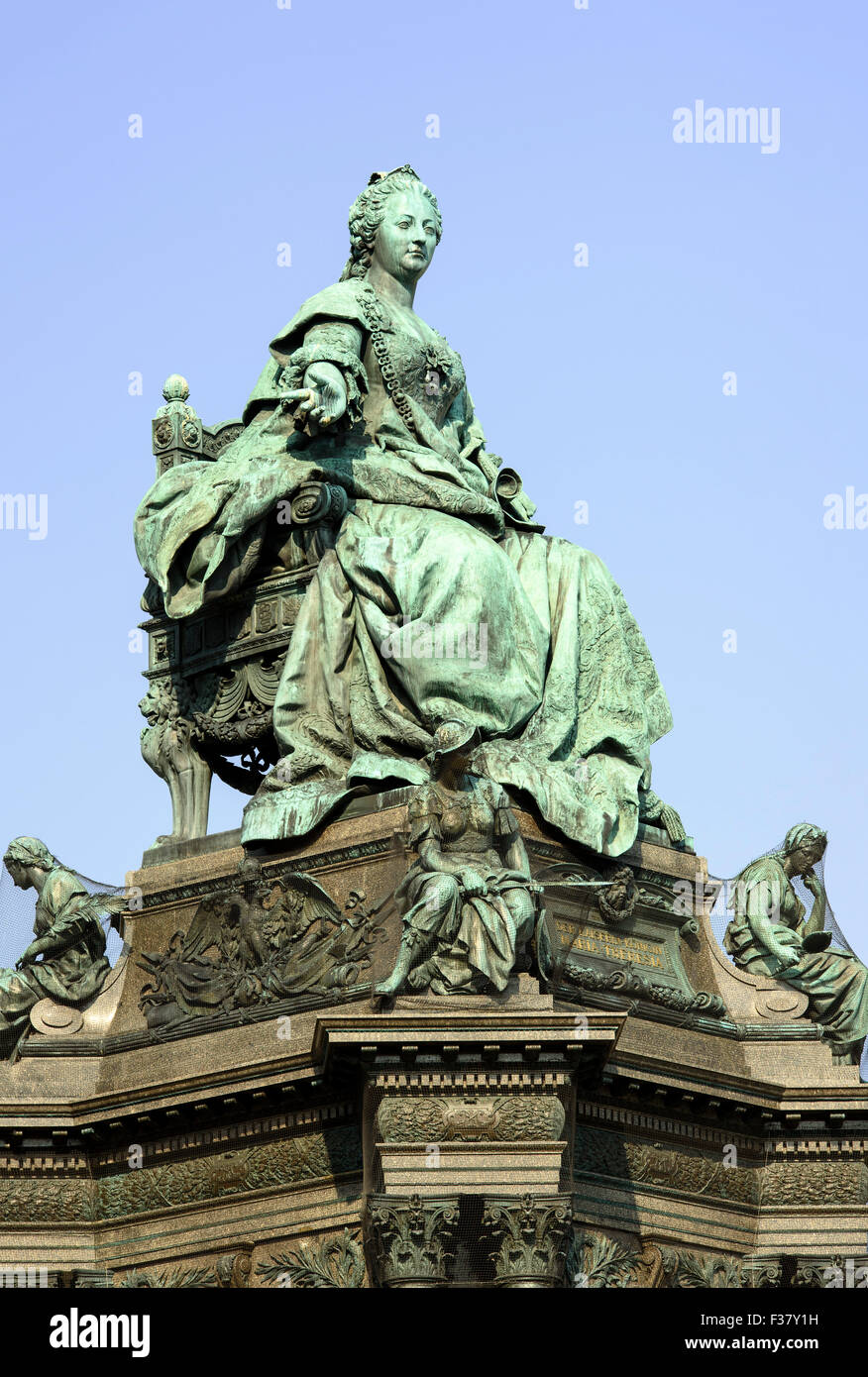 Monumento Maria Theresia, Vienna, Austria, il patrimonio mondiale Foto Stock