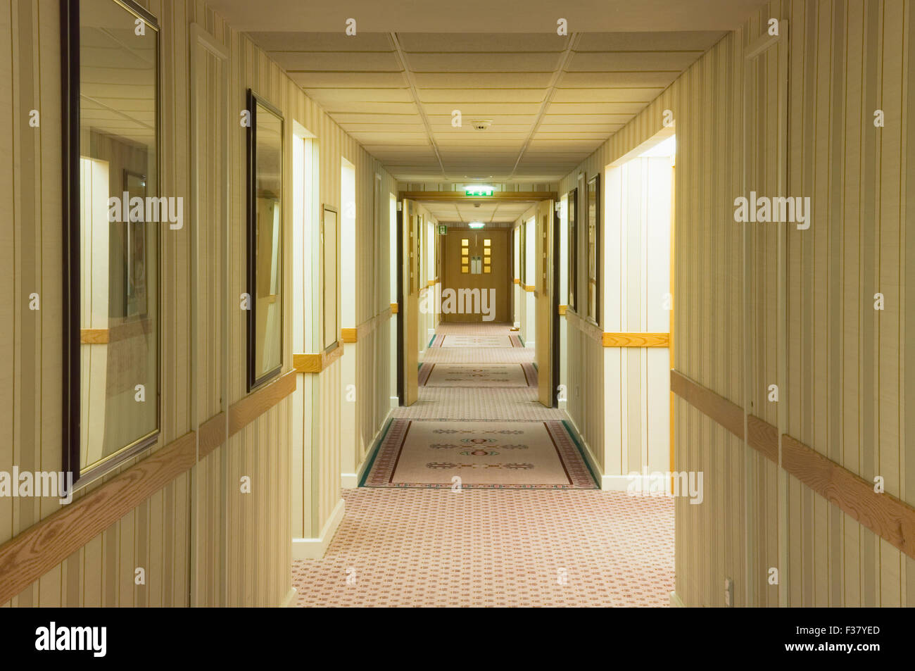 Hotel moderno corridoio. Foto Stock