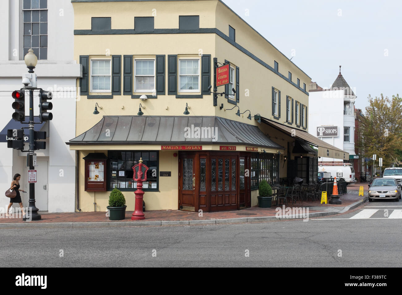 Martin's Tavern sul Wisconsin Avenue NW di Georgetown, Washington DC Foto Stock