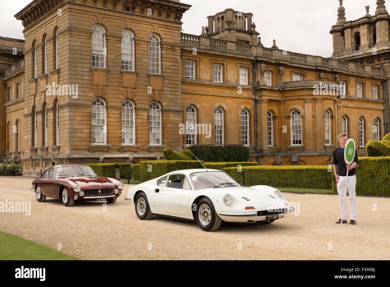 Ferrari 247 Dino 1972 Salon Prenotazione auto show 2015 il Palazzo di Blenheim Foto Stock