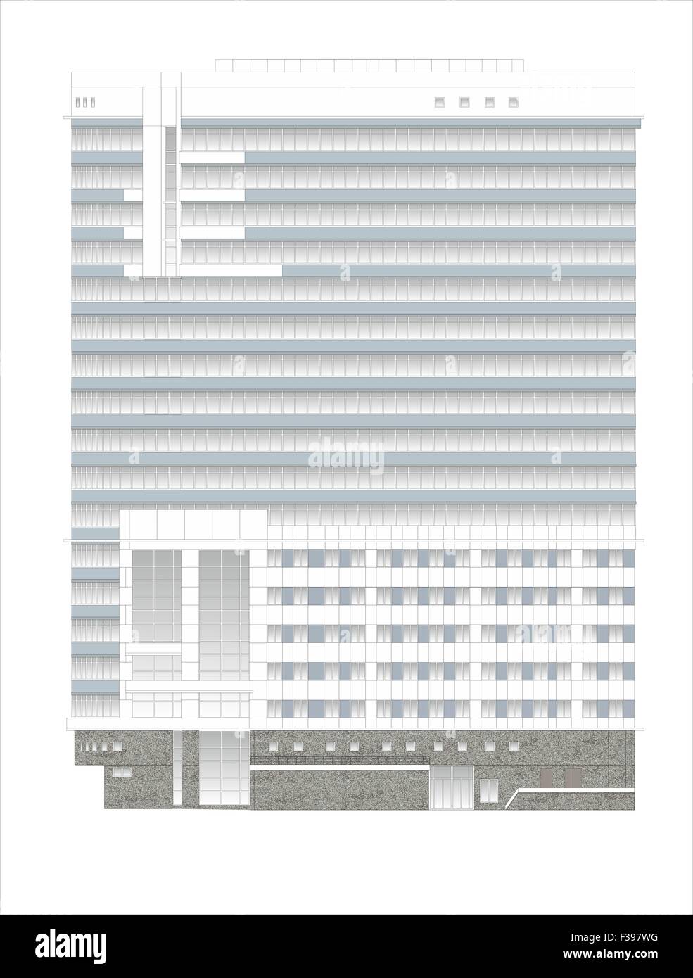 Case, edifici, costruzioni, impianti. Illustrazioni di edifici e case di siti urbani, disegni di case classic Foto Stock