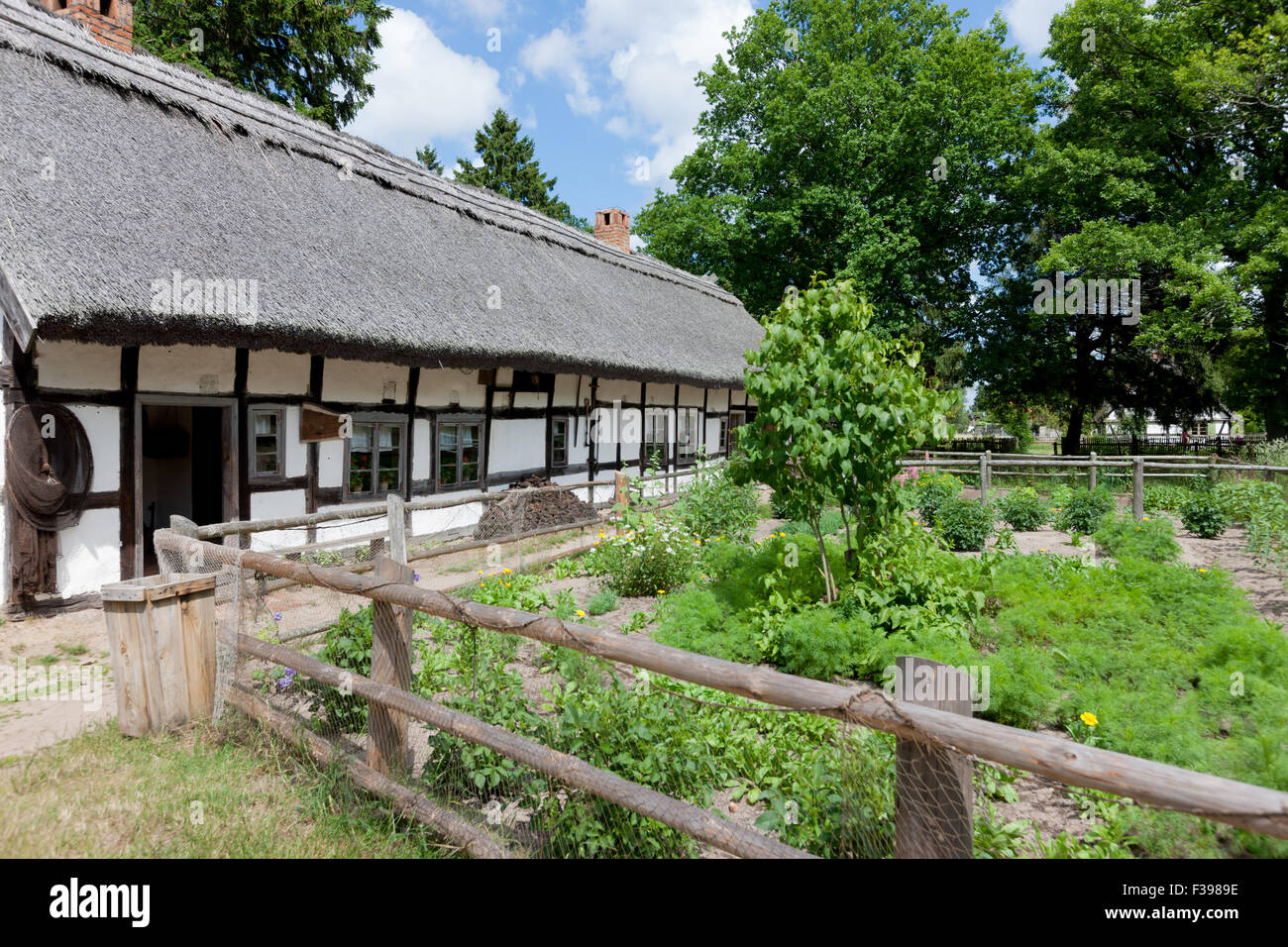 Museo del villaggio Slovinan in Kluki, Polonia Foto Stock