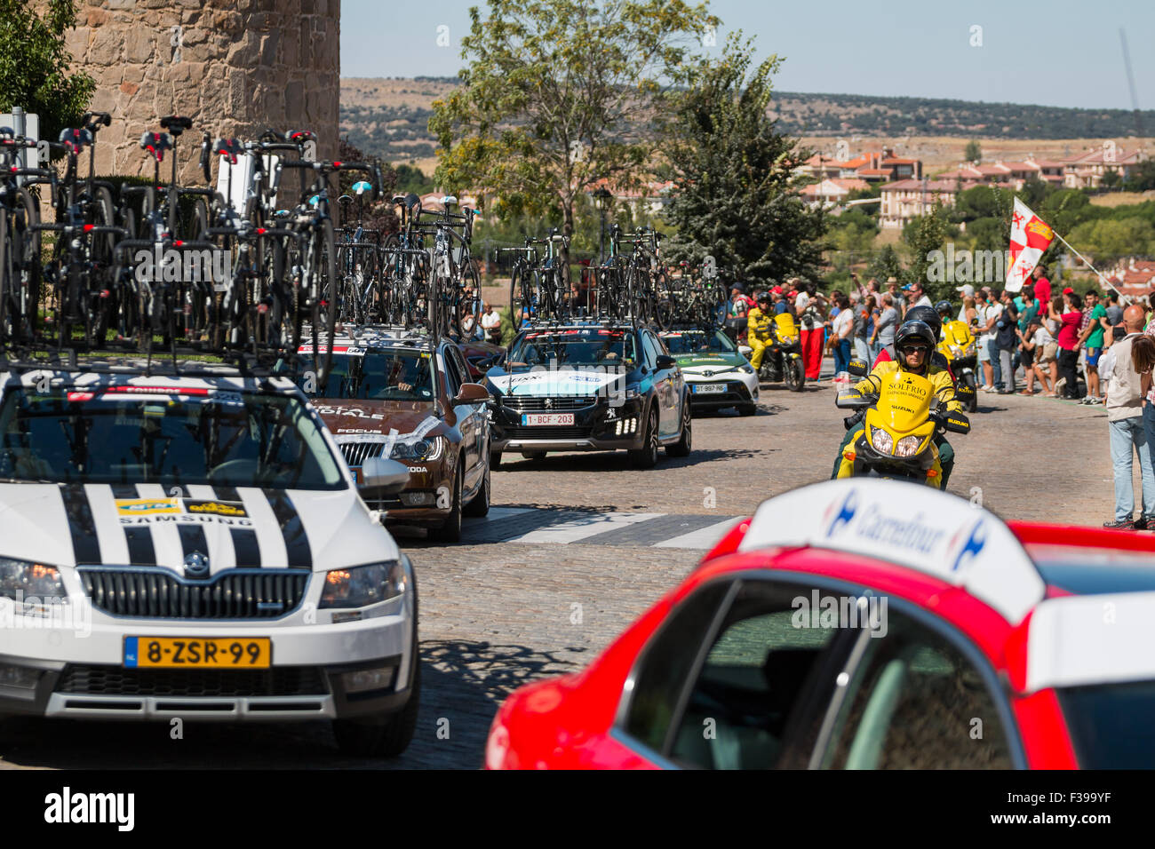 Ciclismo professionale: la Vuelta Ciclista a España 2015 Foto Stock