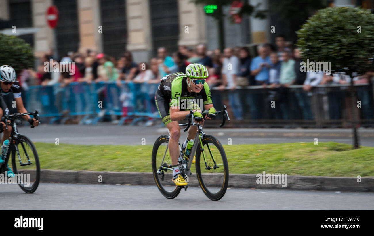 Ciclismo professionale: la Vuelta Ciclista a España 2015 Foto Stock