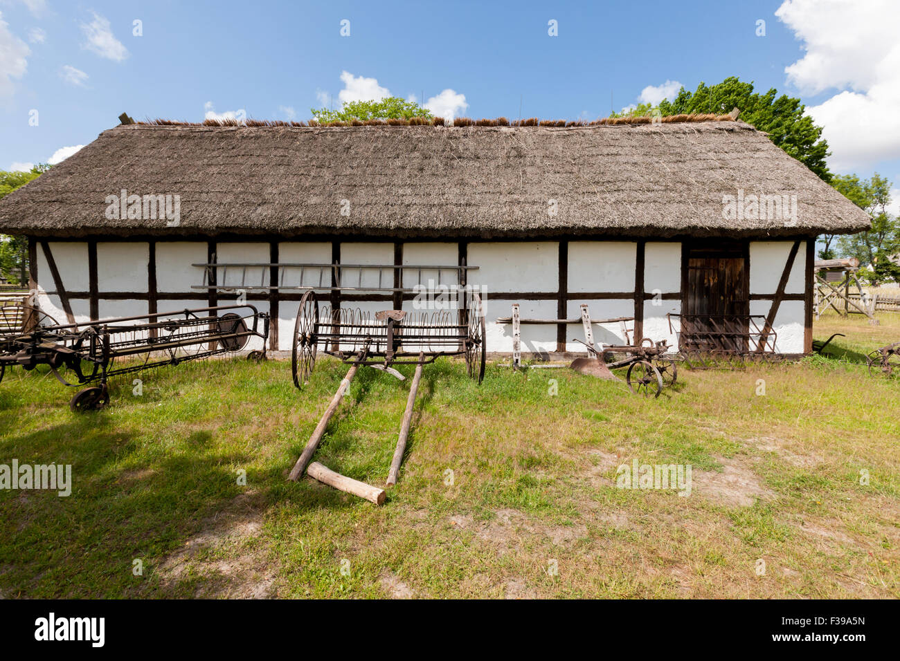 Museo del villaggio Slovinan in Kluki, Polonia Foto Stock