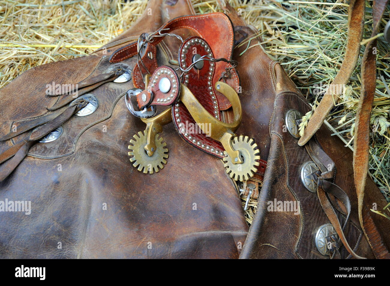 Western sella sul display. Foto Stock Western sella sul display. Foto Stock
