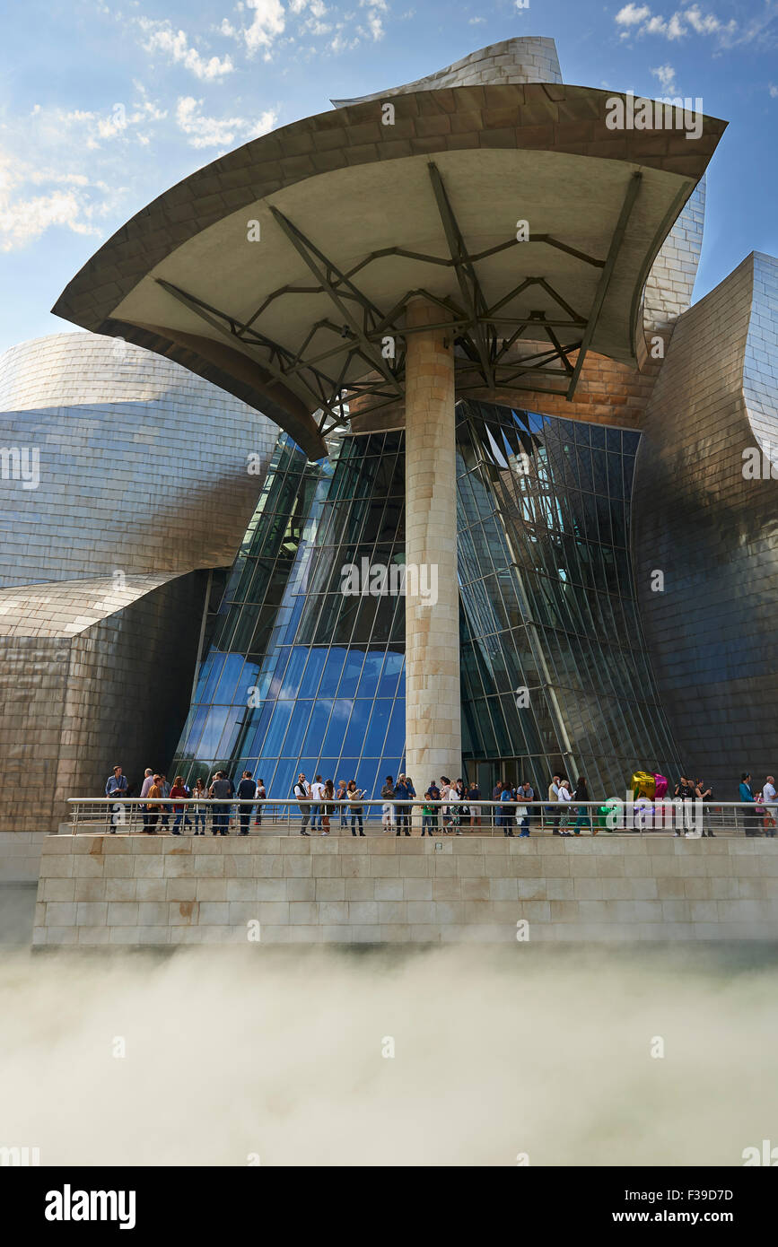 Museo Guggenheim, Bilbao, Biscaglia, Paesi Baschi, Spagna, Europa Foto Stock