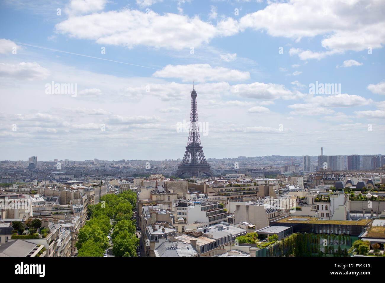 La Torre Eiffel a Parigi, Francia Foto Stock