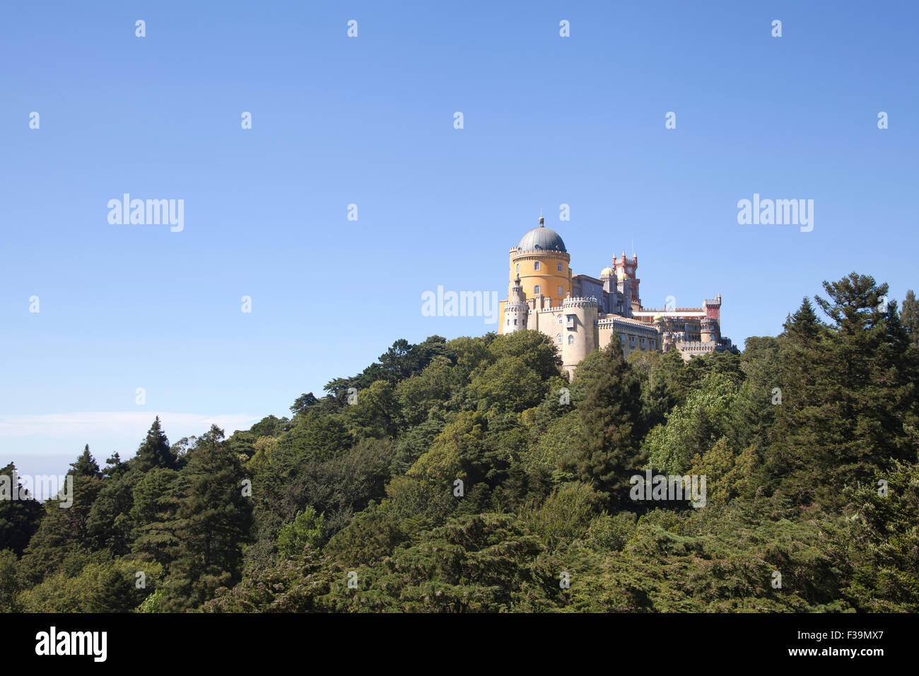 Pena nel Palazzo di Sintra, Portogallo; residenza estiva del re Foto Stock